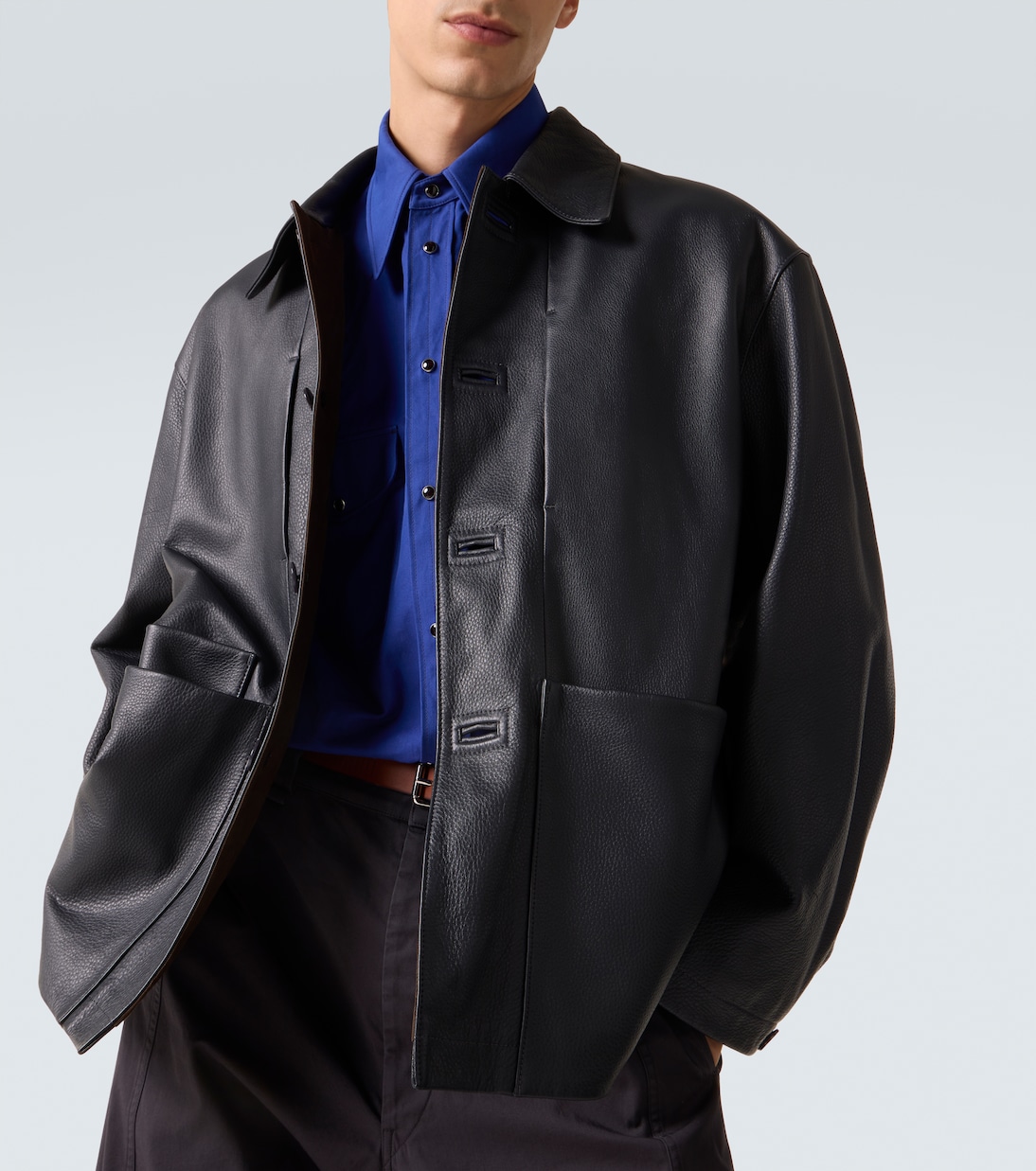 Lemaire Leather jacket - Detail 5