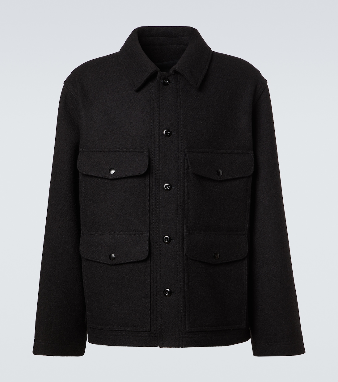 Wool felt field jacket