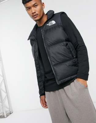 The North Face 1996 Retro Nuptse down puffer vest in black - Detail 5
